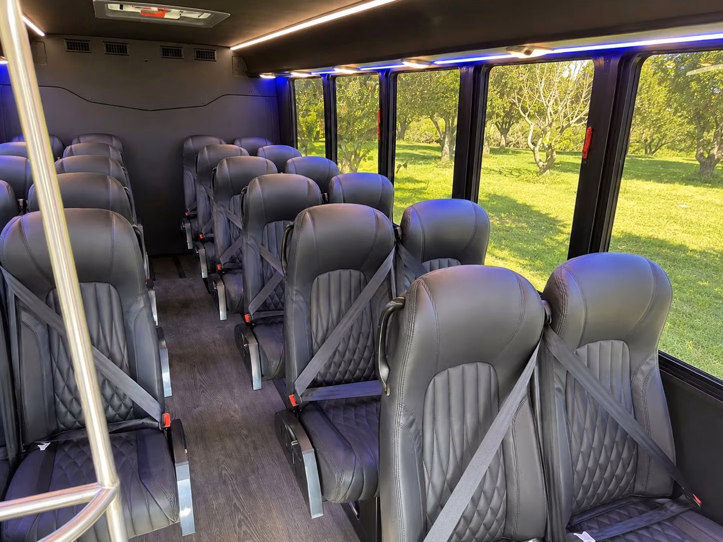 18 passenger minibus interior