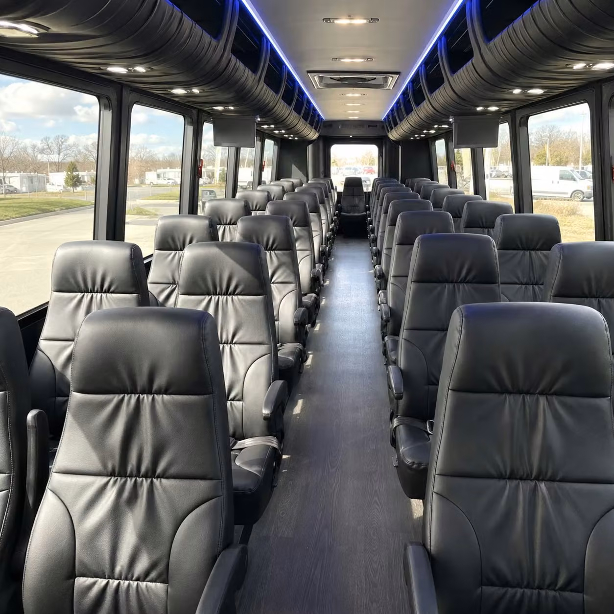 25 passenger minibus inside