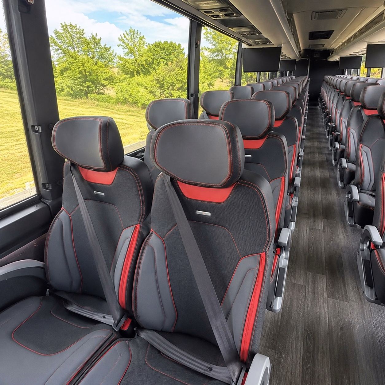paterson charter bus interior gallery