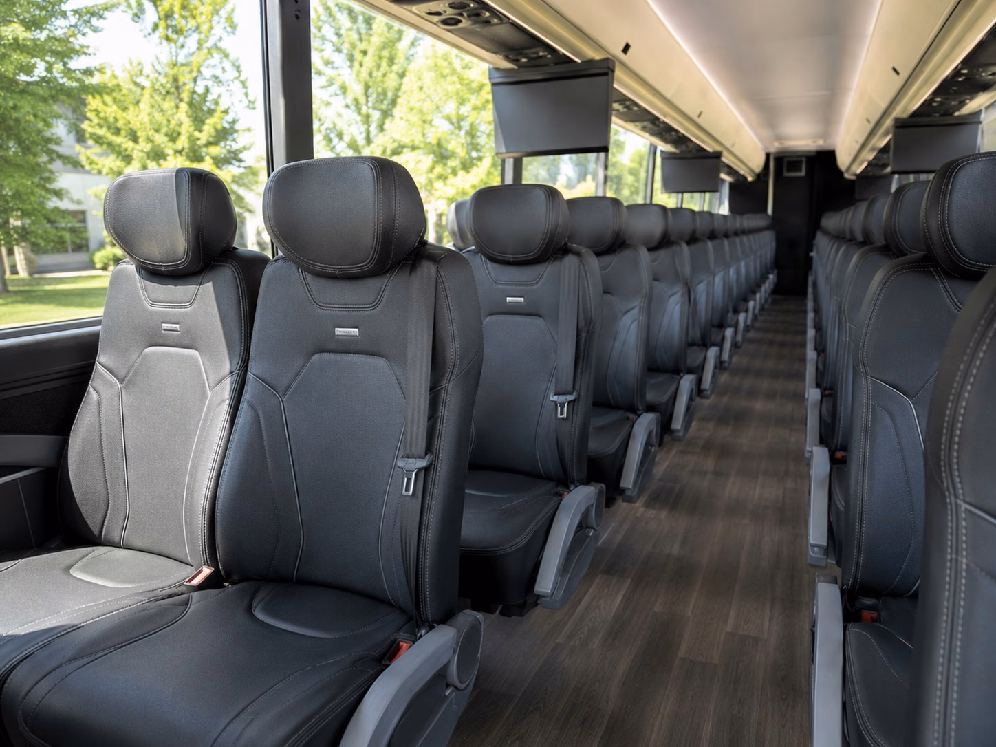 paterson charter bus rental interior
